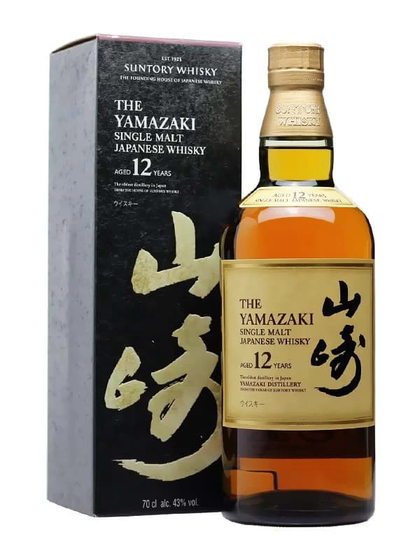 The Yamazaki Whisky 12 Single Malt Japanese Whisky - 43%v/v-70cl